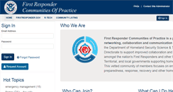 Desktop Screenshot of communities.firstresponder.gov